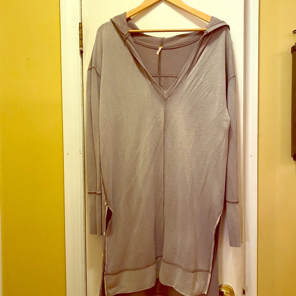 Free People Oversized Hoodie Dress! EUC!